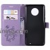 Moto G6 Plus Wallet Case Moto G6 Plus Case with Credit Card Holders Folio Flip Leather Butterfly Case Cover with Kickstand Phone Case for Motorola Moto G6 Plus / G Plus (6th Generation) Light Purple - B07FZKH5H4